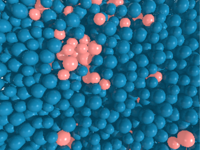 Mobile colloidal particles near glass transition