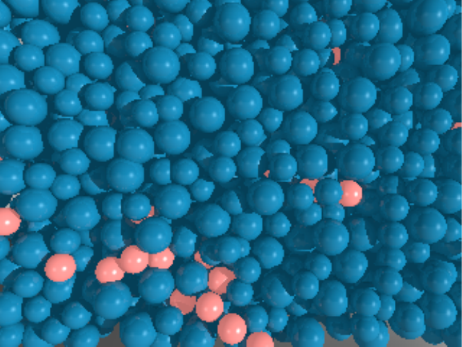 Mobile particles at phi=0.53