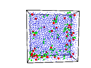 Movie of mobile particles at phi=0.53