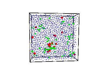 Movie of mobile particles at phi=0.59
